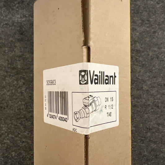 VAILLANT GASGERÄTE KUGELHAHN 1/2" DG GASGERÄTEHAHN GASVENTIL GASHAHN DVGW TAS 305863